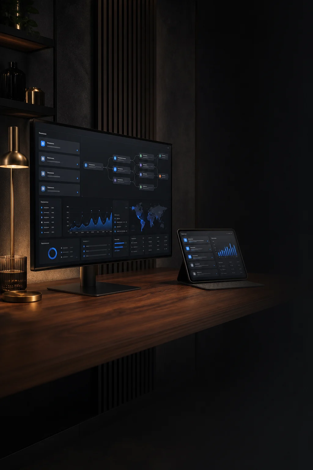 A campaign analytics workstation showing connected link insights
